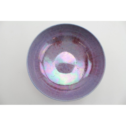 305 - A Ruskin of West Smethwick Purple Egg Shell Bowl. Measuring: 24cm across.