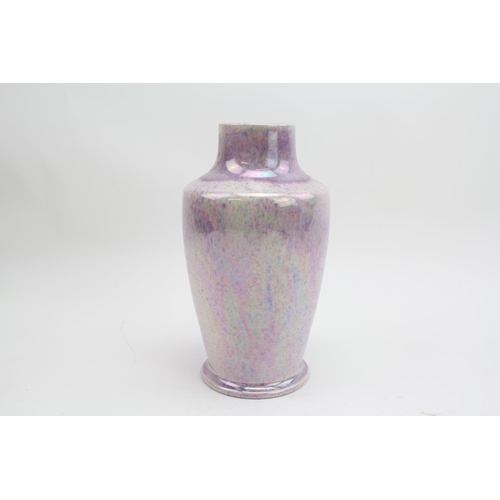 311 - A Ruskin of West Smethwick Lilac Glazed Vase. Measuring: 25cm High.