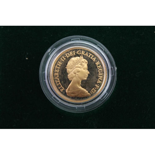 81 - A Gold proof 1980 sovereign in plastic case.