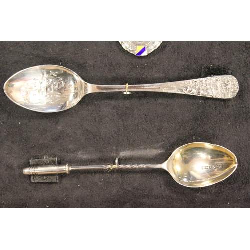 7 - A Collection of Silver Rifle Association and Shooting Club Spoons including The Boer War, artist rif... 