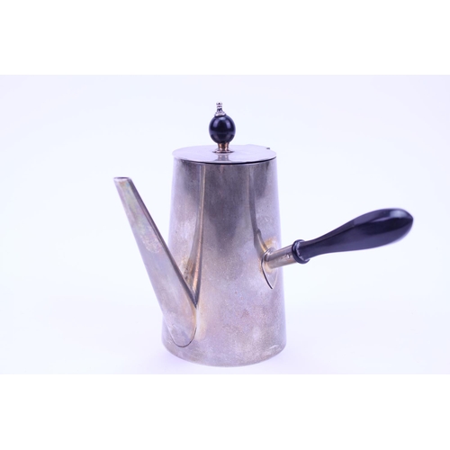 20 - A Batchelors Coffee Pot with inverted Side Handle. Birmingham b. Weighing: 288 grams. (Gross).