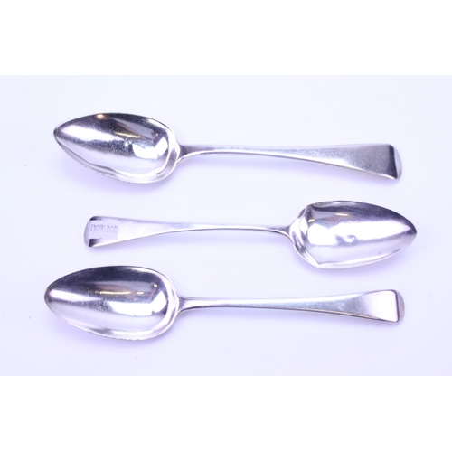 44 - 3 x Various Silver Table Spoons. Weighing: 186 grams.