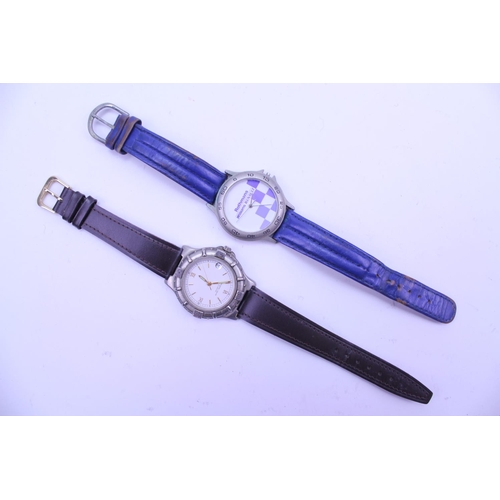 127 - 2 x Gentleman's Wristwatches to include a Rothmans Williams Renault Stainless Steel Watch on a Blue ... 