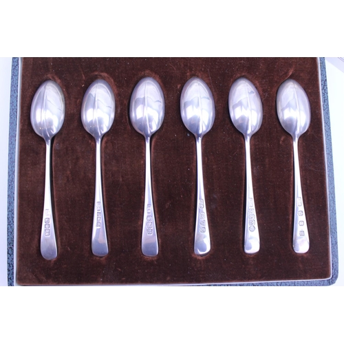 7 - A Set of Six British Hallmarked Silver Tea Spoons to include London, Birmingham, Sheffield, Chester,... 