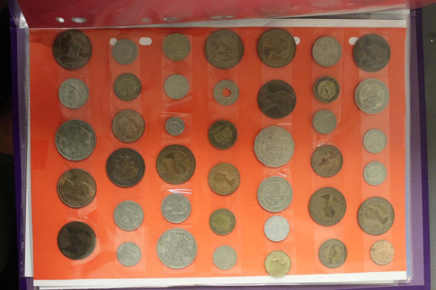 FOLDER OF COINS