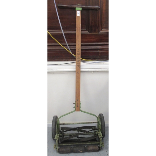 10 - A mid 20thC push-along Folbate lawnmower with an 11.5