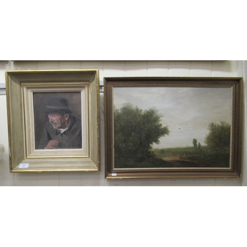 21 - H Roche - a head and shoulders portrait, a gentleman  oil on canvas  bears a signature&nbs... 