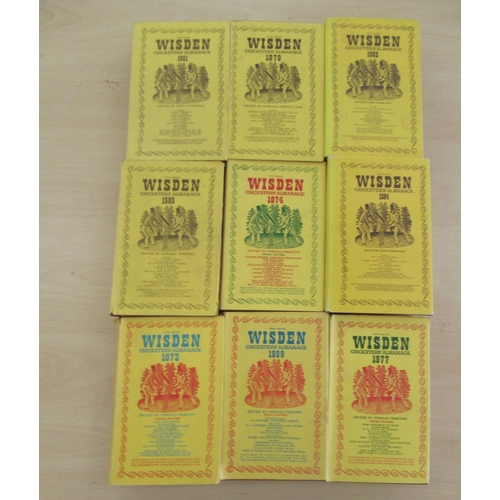 28 - Books: nine editions of 'Wisden Cricketer's Almanac' published 1969 - 1984