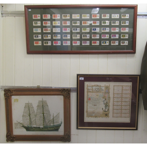 29 - Three nautically themed studies; Players cigarette cards  10