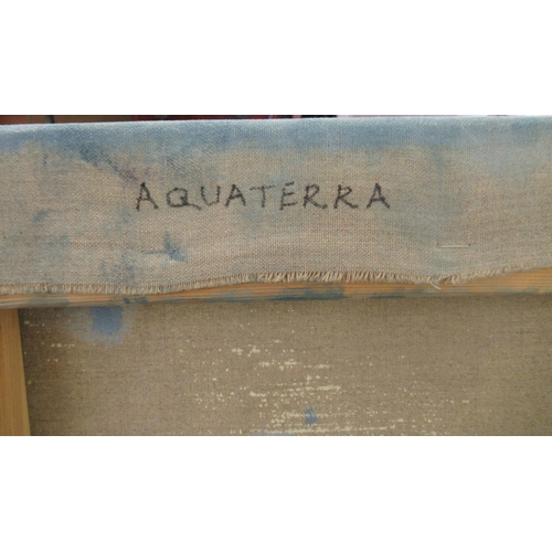 48 - Luke Elwes - 'Aquaterra'  oil on canvas  bears a signature, a title verso & dated 2021/13  53