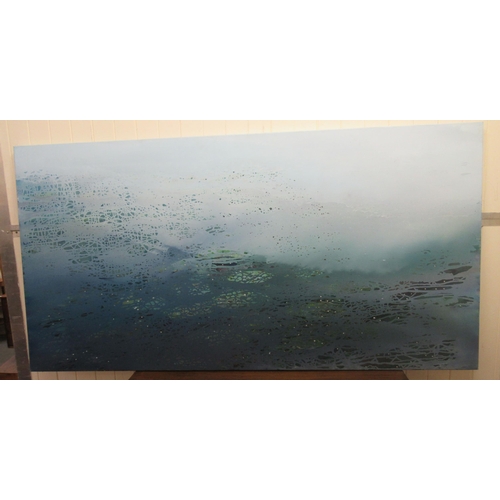 49 - Luke Elwes - 'Aquaterra'  oil on canvas  bears a signature, a title verso & dated 2021/13  36