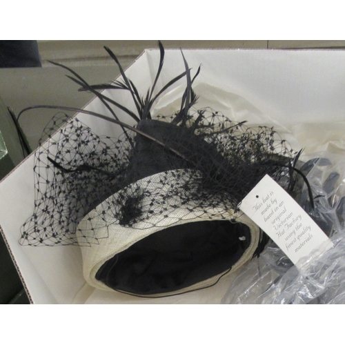 59 - Ladies designer hats: to include Philip Treacy, Peter Bettley and Cappelli Condici  