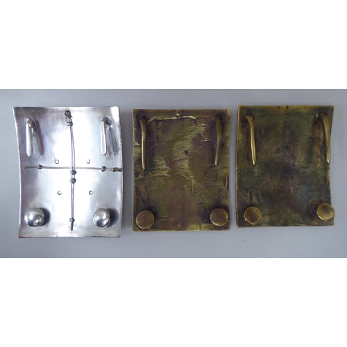 35 - Two brass cross belt plates for 72 Duke of Albany's Own Highlanders; and a silver plated example for... 