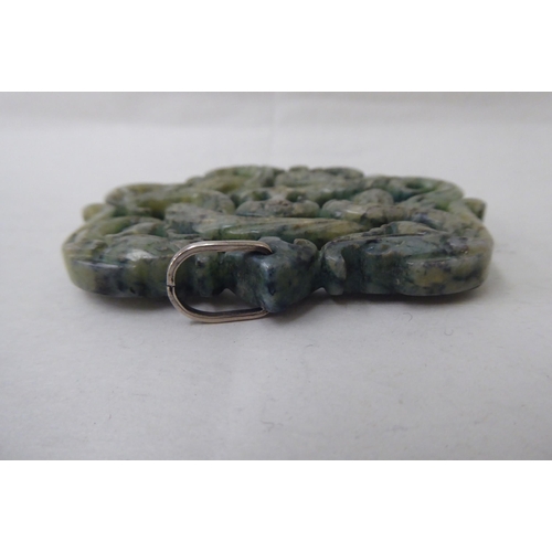 43 - A jade pendant of pierced design