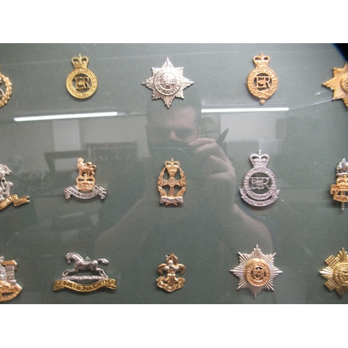 56 - Approx. thirty various cap badges: to include The Queens Own Hussars; The Lifeguards and Royal Army ... 