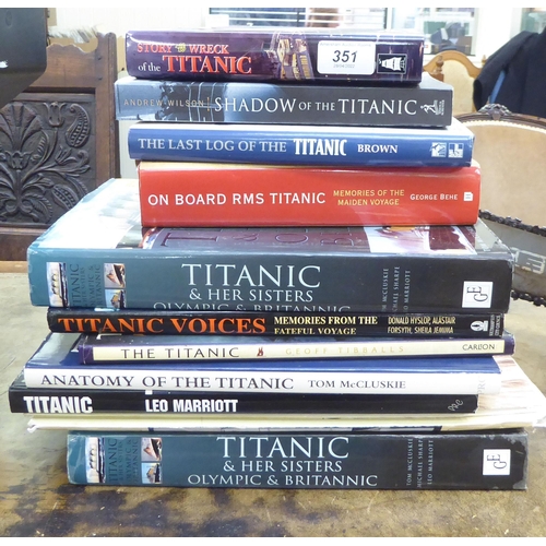 59 - Books, Titanic related reference: to include 'The Last Log of the Titanic' by David G Brown
