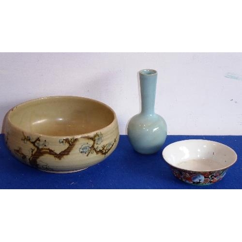 An Oriental Group Comprising 20th Century Glazed Pottery Fruit