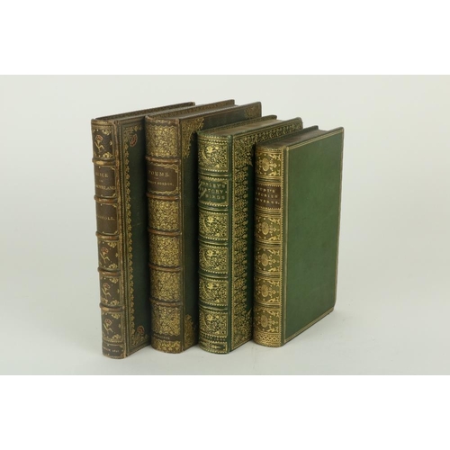 15 - Bindings: Hunt (Leigh) Stories in Verse, 12mo L. 1855, full green cloth, gilt spine by W. Nutt; Stan... 