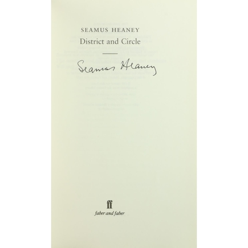 37 - Heaney (Seamus) District and Circle, 8vo L. (Faber & Faber) 2006, Signed, green boards, d.j. Clean C... 