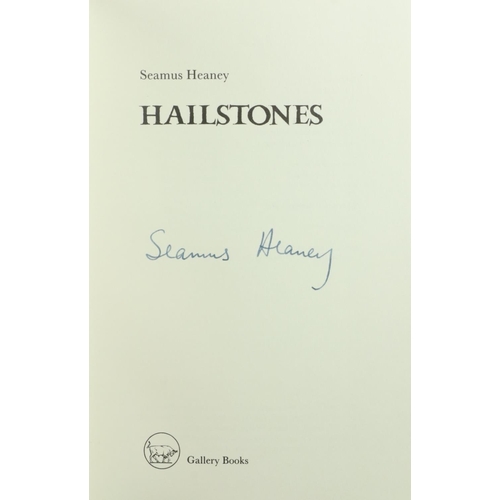 38 - Signed by Heaney  Heaney (Seamus) Hailstones, 8vo D. (The Gallery Press) 1984, Signed Limited Editio... 