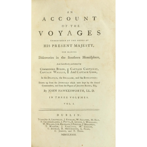 44 - Hawkesworth (John) An Account of the Voyages ... For Making Discoveries in the Southern Hemisphere, ... 