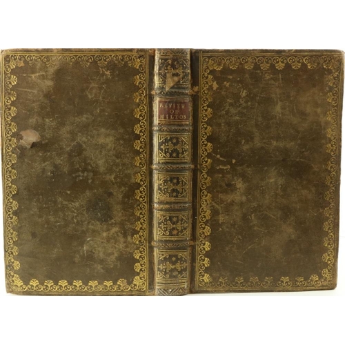 48 - Binding: Milton - A Review of the Text of the Twelve Books of Milton's Paradise Lost, 8vo L. 1733. C... 