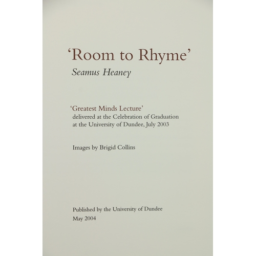 32 - Heaney (Seamus) The Redress of Poetry - An Inaugural Lecture delivered before the University of Oxfo... 