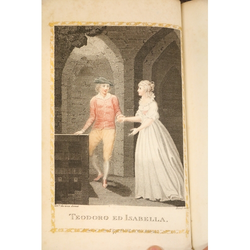 21 - With Hand-Coloured Plates  Binding: [Walpole (Horace)] Castle of Otranto, A Gothic Story, translated... 