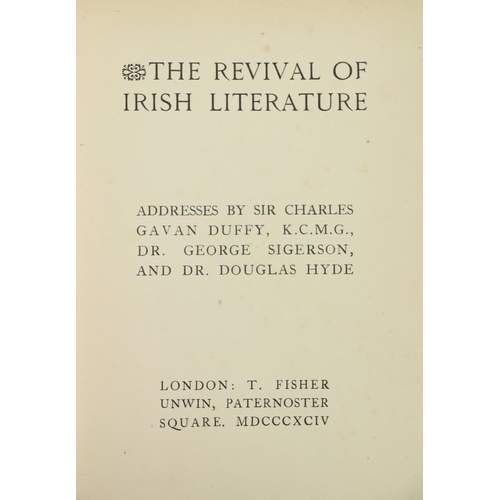 12 - Duffy (Sir Charles Gavan)et al - The Revival of Irish Literature - Addresses Delivered before the Ir... 