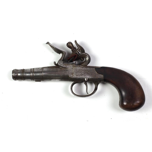 17 - Two late 18th Century / early 19th Century Flintlocks, one with screw barrel, engraved stock 