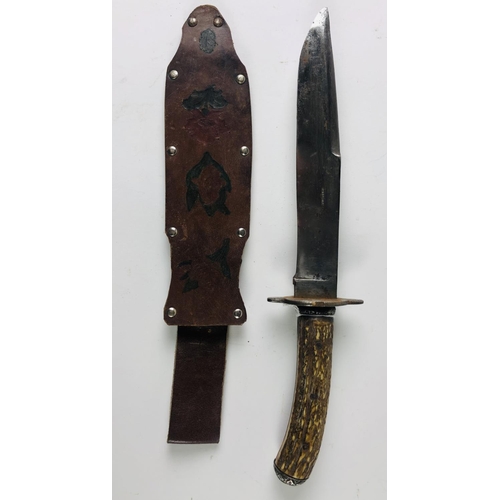 45 - A typical early 19th Century Bowie Knife, with 8 1/2