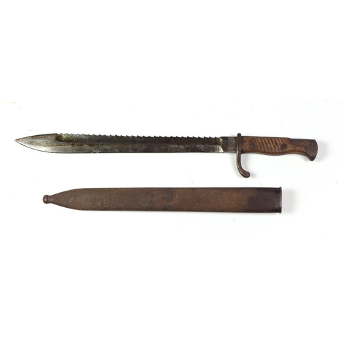 59 - A German Mauser 98 Pioneer Bayonet, with sawback, known as 
