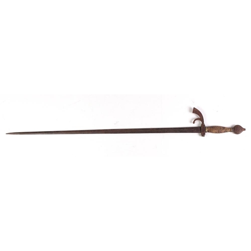 9 - An unusual antique steel long Sword, with 32