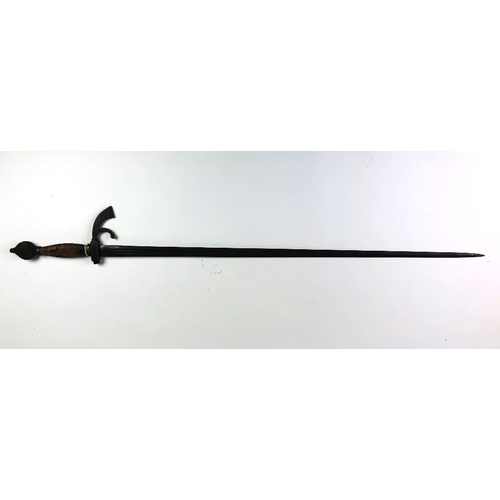 9 - An unusual antique steel long Sword, with 32