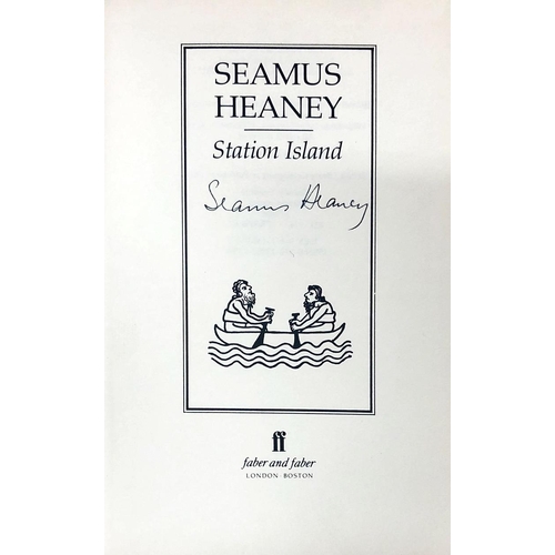 27 - All Signed CopiesHeaney (Seamus) Station Island, L. 1984.  First Edn., Signed by Author on title pag... 