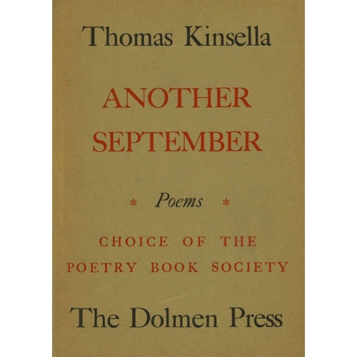 17 - Signed Copies of The Author's Best Known Volumes  Dolmen Press: Kinsella (Thomas) Another September,... 