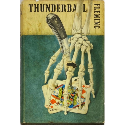 18 - Fleming (Ian) Thunderball, L. (Cape) 1961. First Edn. hf. title, orig. black boards with skeletal ha... 