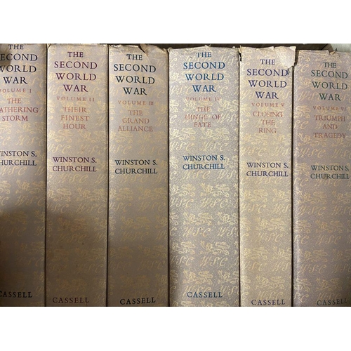 45 - Churchill (Winston S.) The Second World War, 6 vols., L. (Cassell & Co. Ltd.) 1948 - 1954, First... 