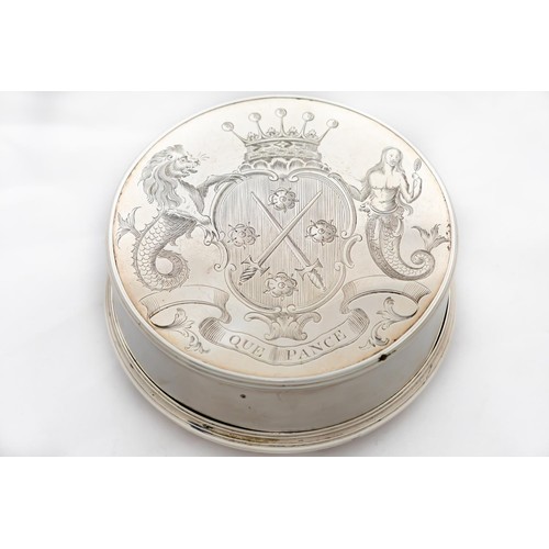 741 - A very good Irish George III silver and silver gilt Freedom Box, by Richard Tudor, Dublin, c. 1767, ... 