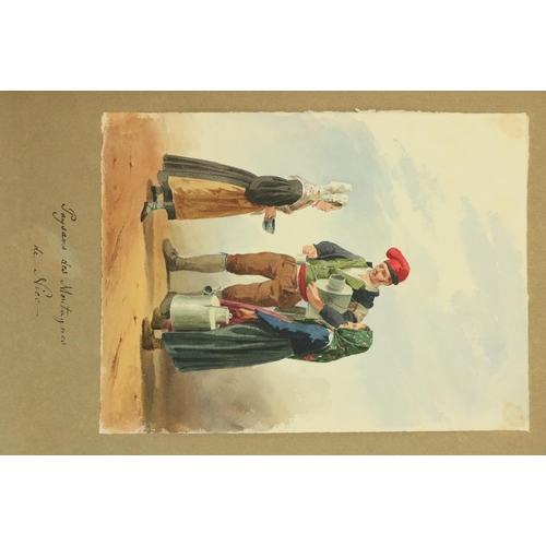 671 - Original Watercolours & Drawings Album: Fine collection of approx. 46 original watercolours and ... 