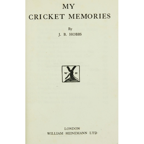 19 - Cricket Interest:  Grace (W.G.) W.G.'s Little Book, sm. 4to L. (George Newnes) 1909. First Edn., reb... 