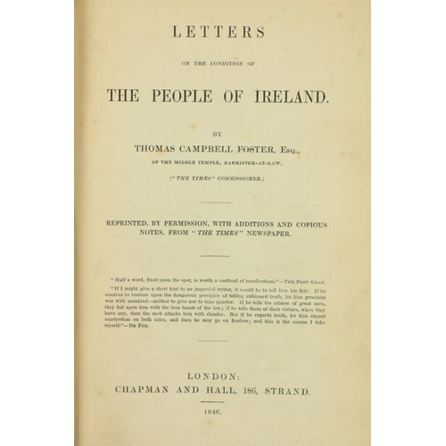 49 - The Start of the Great Irish FamineFoster (Thos. Campbell) Letters on the Condition of The People of... 