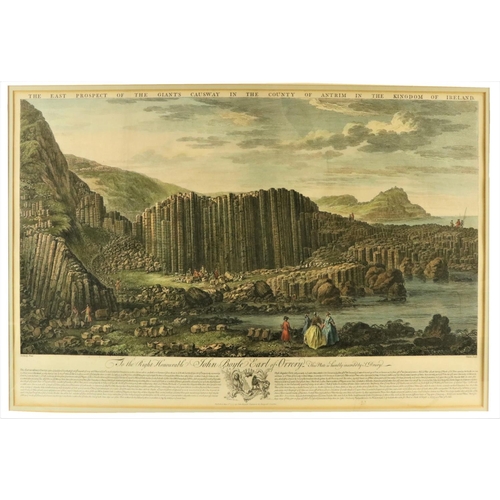 386 - Rare Views of the Giant's CausewayColoured Prints:  Drury (Susanna) [1698-1770] A rare pair of origi... 