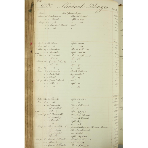 633 - Dublin Commerce for a Century[Bank of Ireland.]  A large thick folio Manuscript lined Ledger, 1... 