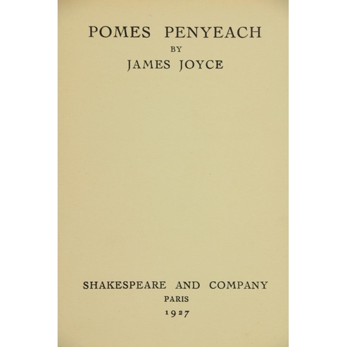 910 - One of Thirteen Copies on Dutch Hand-Made Paper Joyce (James) Pomes Penyeach, 20mo Paris (Shakespear... 