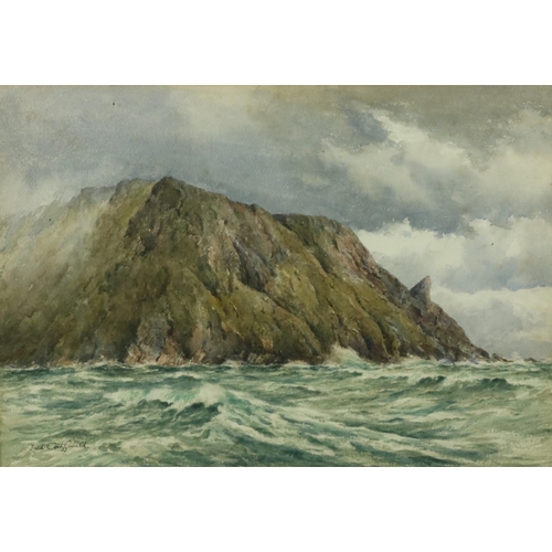 21 - Fred R. Fitzgerald (1869-1944)'The North Cape,' watercolour, signed 15' x 21 1/2' (38cms x 55cm... 