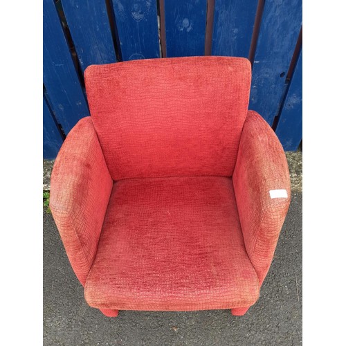 45 - AN UPHOLSTERED SIDE CHAIR