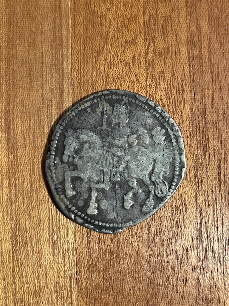 1644 Silver Hammered Coin Charles I Half Crown 9 grams