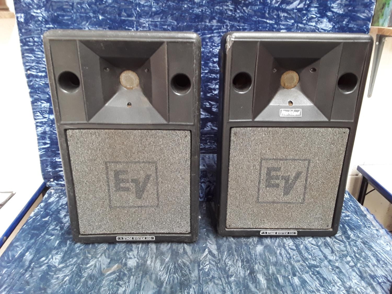 Pair of EV stage system 200 stage speakers