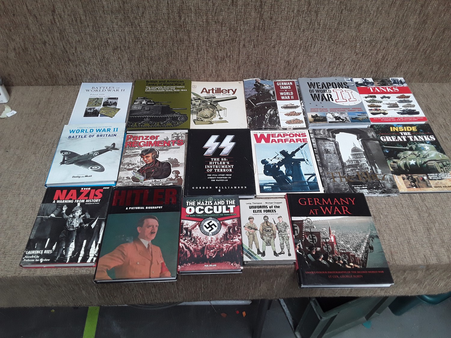 Collection of books on WW2 and military